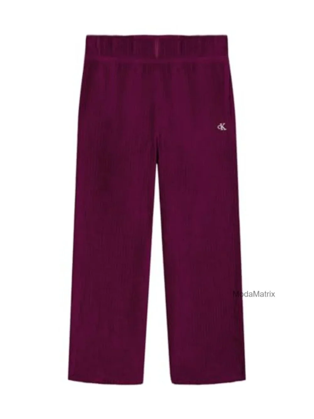 Girls Cozy Lounge Sweatpants Rib Velour Wide Leg Pull-On